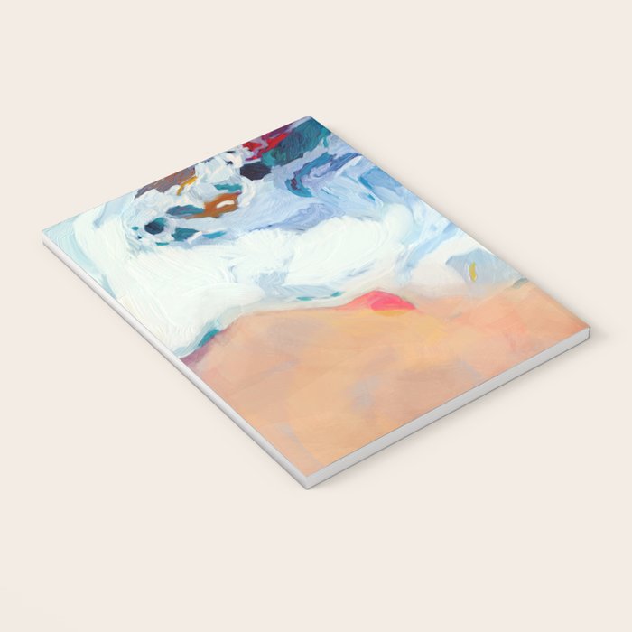 the sea on the beach abstract art Notebook Gallery Image 3