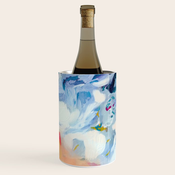 the sea on the beach abstract art Wine Chiller Gallery Image 1