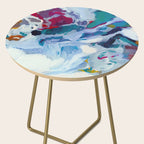 the sea on the beach abstract art Side Table Gallery Image 2