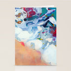 the sea on the beach abstract art Stationery Card Gallery Image 2