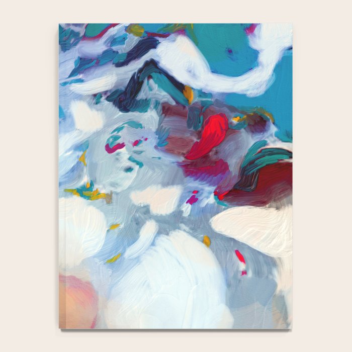 the sea on the beach abstract art Notebook Gallery Image 4