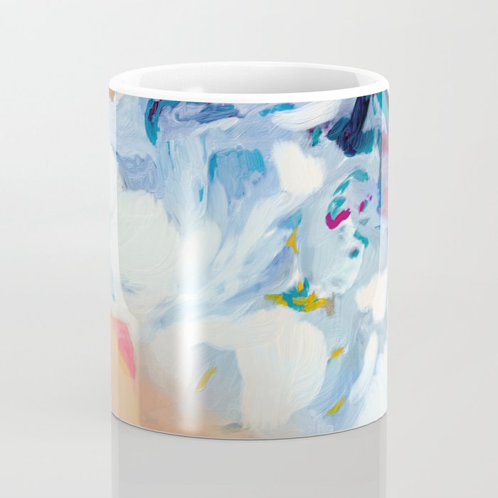 the sea on the beach abstract art Coffee Mug Gallery Image 4