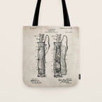 Golf Bag Patent - Caddy Art - Antique Tote Bag Gallery Image 1