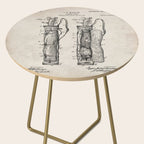 Golf Bag Patent - Caddy Art - Antique Side Table Gallery Image 2