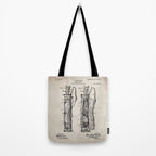 Golf Bag Patent - Caddy Art - Antique Tote Bag Gallery Image 2