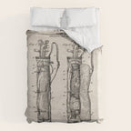 Golf Bag Patent - Caddy Art - Antique Duvet Cover Gallery Image 6