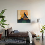 Twin Sun Wood Wall Art Gallery Image 2