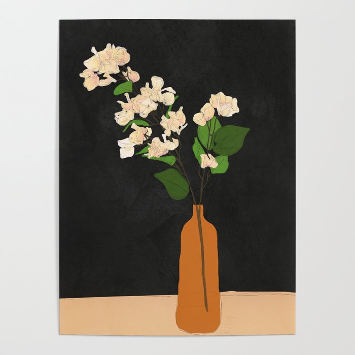 Branches Blooming Black Poster Gallery Image 4