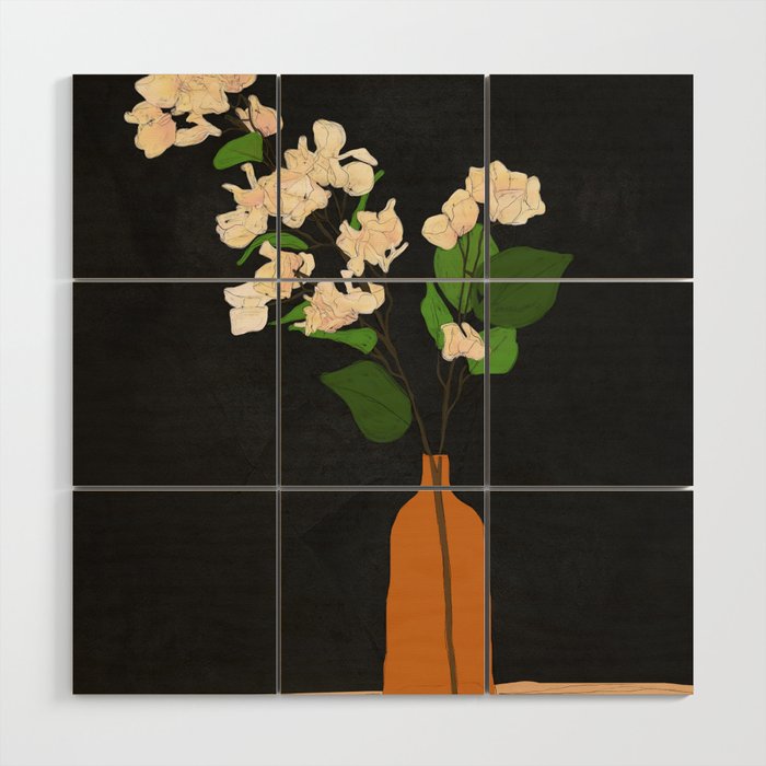 Branches Blooming Black Wood Wall Art Gallery Image 1