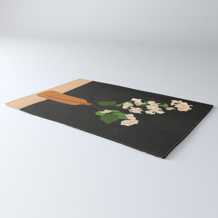 Branches Blooming Black Rug Gallery Image 3