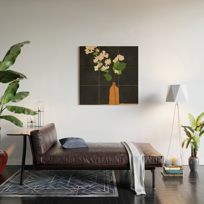 Branches Blooming Black Wood Wall Art Gallery Image 2