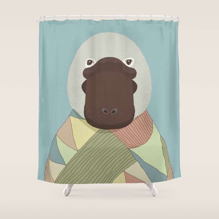 Whimsical Platypus II Shower Curtain Gallery Image 1