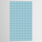 Gingham Check Country Cottage Pattern in Light Blue Tones Tablecloth Gallery Image 2