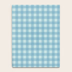 Gingham Check Country Cottage Pattern in Light Blue Tones Notebook Gallery Image 4