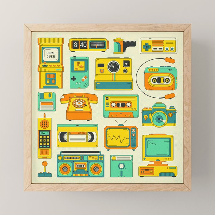 RETRO TECHNOLOGY Mini Art Print Gallery Image 1