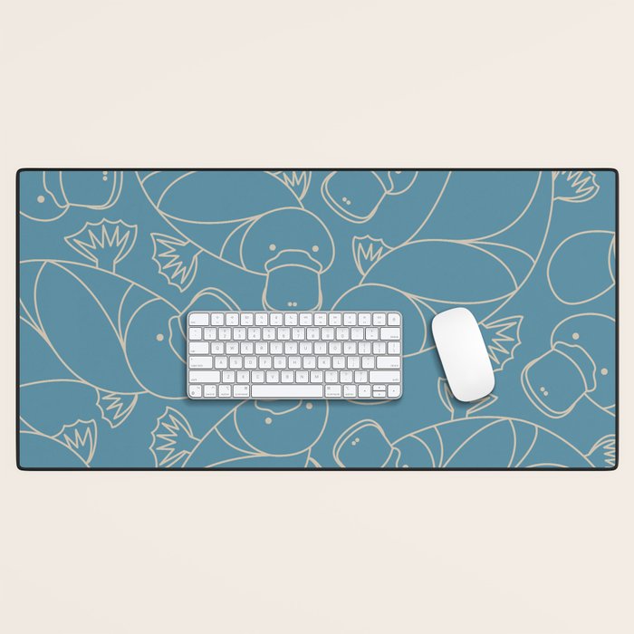 Minimalist Platypus Desk Mat Gallery Image 1