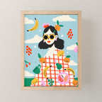 Summer Fruits Picnic Mini Art Print Gallery Image 1