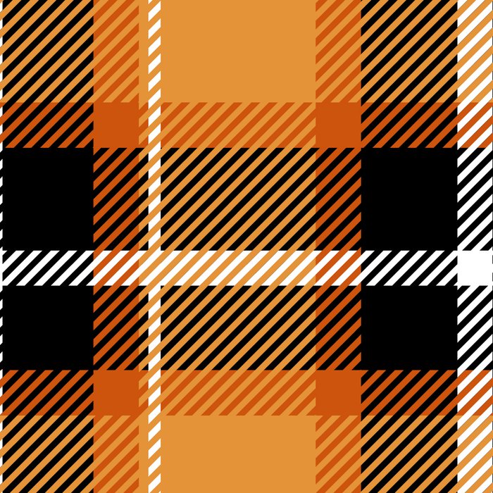 Orange + Black Plaid Coffee Mug Gallery Image 2
