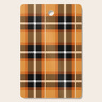 Orange + Black Plaid Cutting Board Gallery Image 1