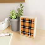 Orange + Black Plaid Mini Art Print Gallery Image 2