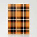 Orange + Black Plaid Stationery Card Gallery Image 2
