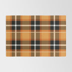 Orange + Black Plaid Rug Gallery Image 2