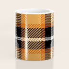 Orange + Black Plaid Coffee Mug Gallery Image 4