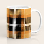 Orange + Black Plaid Coffee Mug Gallery Image 1