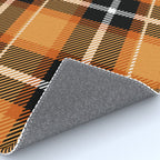 Orange + Black Plaid Rug Gallery Image 4