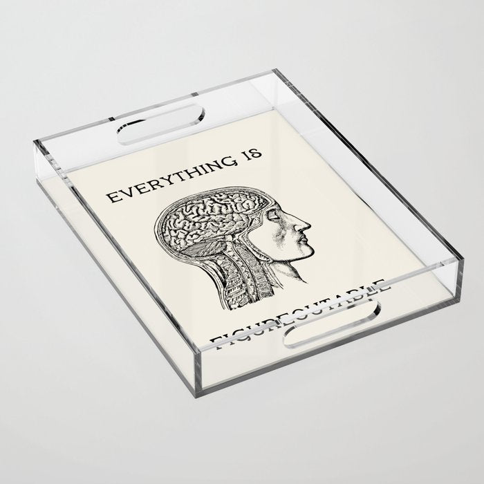 Everything is Figureoutable #2 Acrylic Tray Gallery Image 1