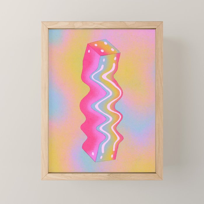 Cube In Full Color Mini Art Print