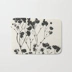 Gypsophila in a Brown Vase Bath Mat Gallery Image 1