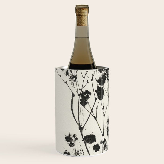 Gypsophila in a Brown Vase Wine Chiller Gallery Image 2