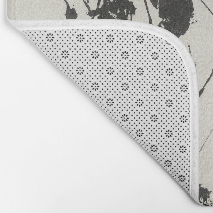 Gypsophila in a Brown Vase Bath Mat Gallery Image 2