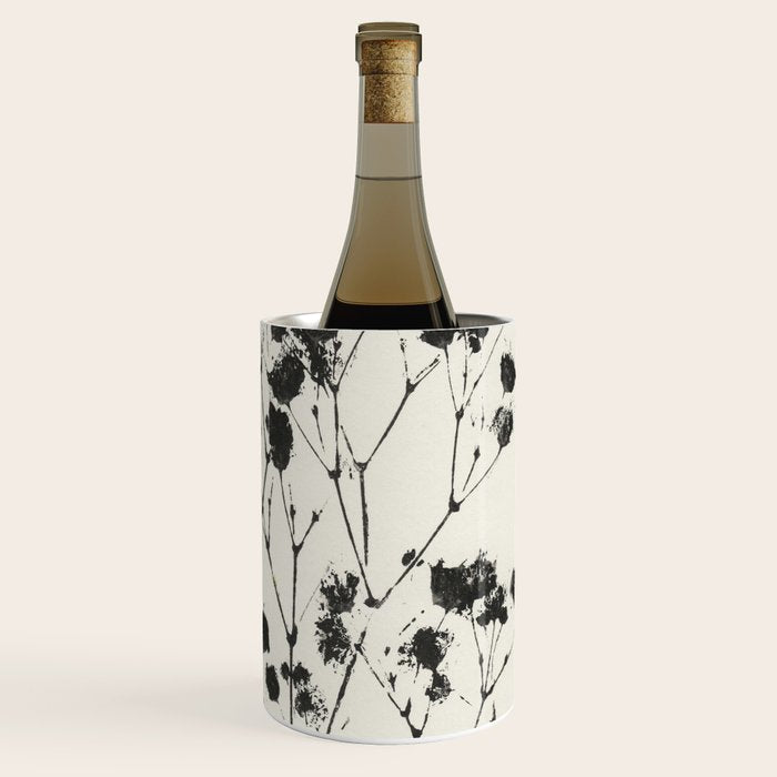 Gypsophila in a Brown Vase Wine Chiller Gallery Image 1