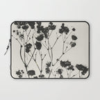 Gypsophila in a Brown Vase Laptop Sleeve Gallery Image 1