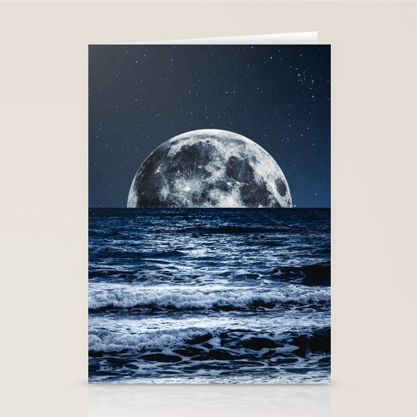 Summer Moonrise Stationery Card Gallery Image 2