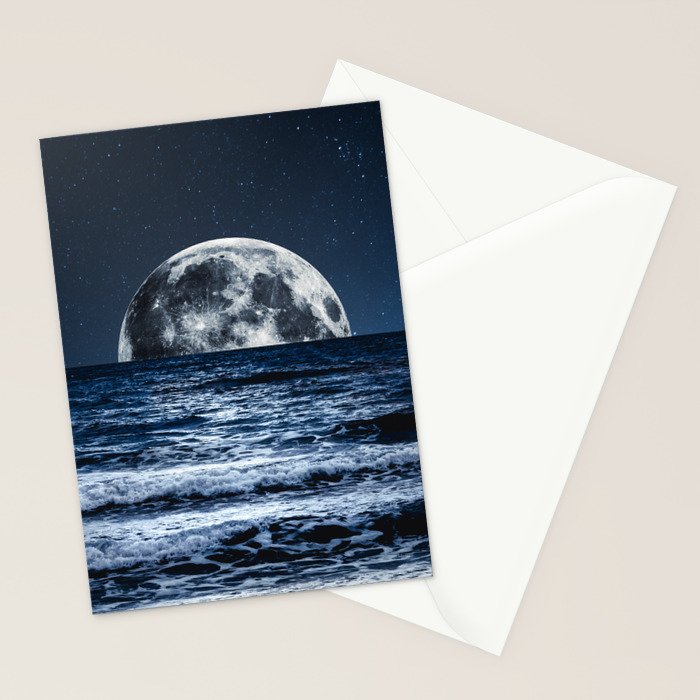 Summer Moonrise Stationery Card Gallery Image 2