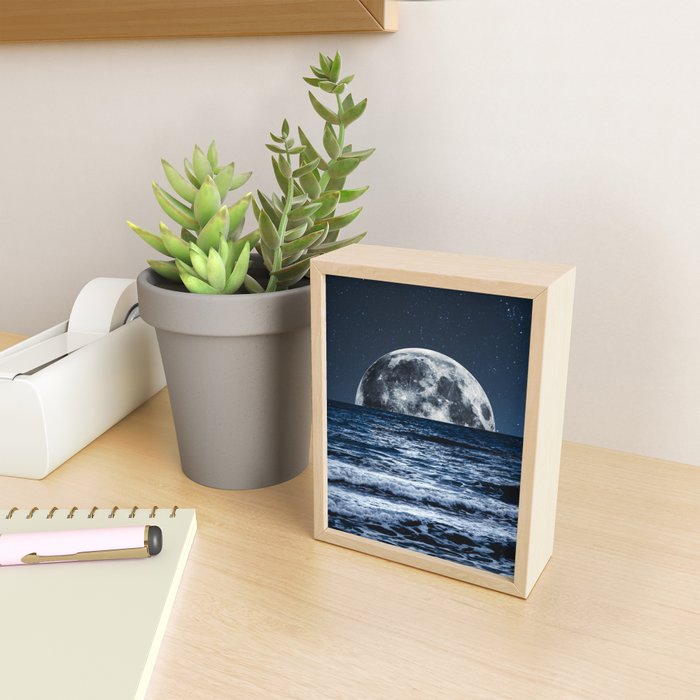 Summer Moonrise Mini Art Print Gallery Image 2