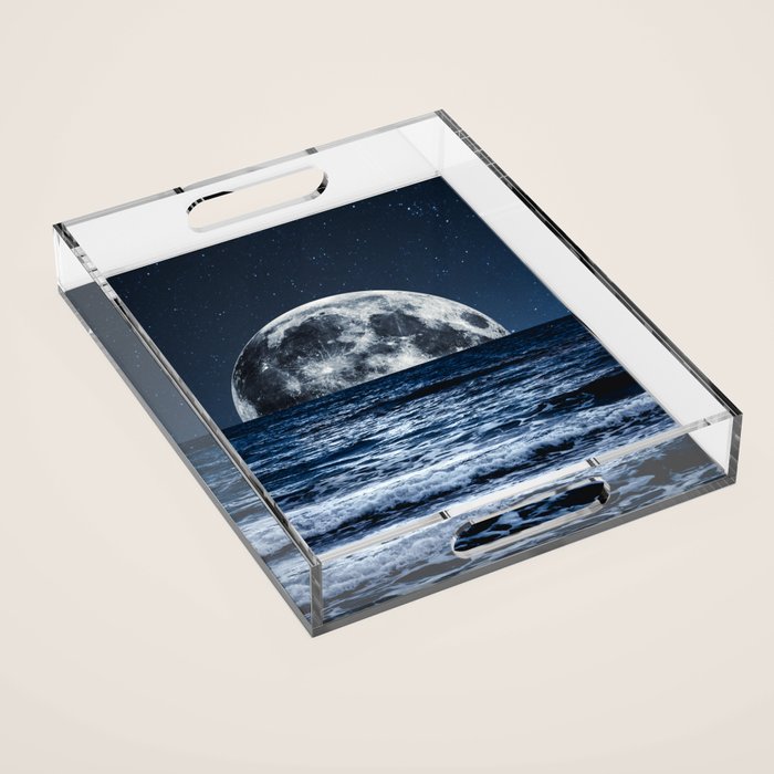Summer Moonrise Acrylic Tray Gallery Image 1