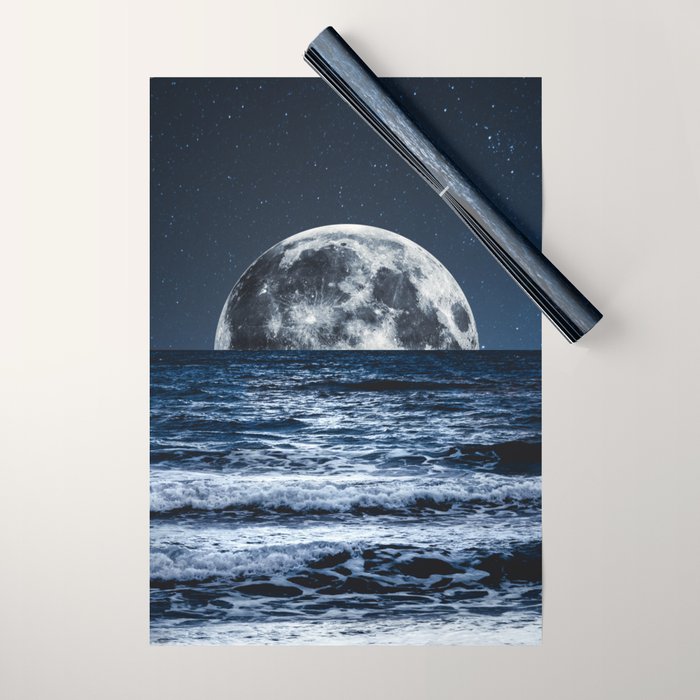 Summer Moonrise Wrapping Paper Gallery Image 1