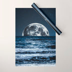 Summer Moonrise Wrapping Paper Gallery Image 1