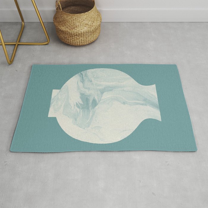 Marble Porcelain Vase - Jade Blue  Rug Gallery Image 1