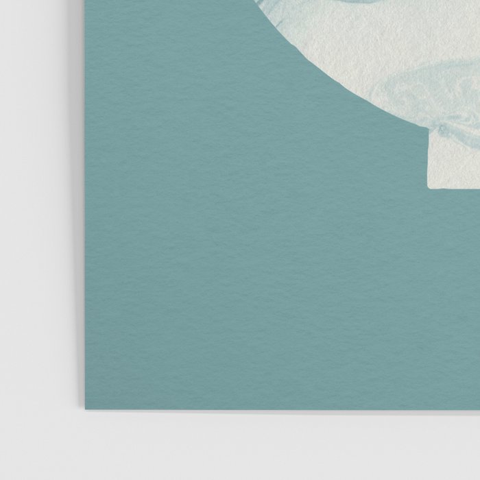 Marble Porcelain Vase - Jade Blue  Poster Gallery Image 3
