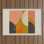 Mid Century Abstract  Outdoor Rug Gallery Image 1