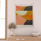 Mid Century Abstract  Wall Tapestry Gallery Image 2