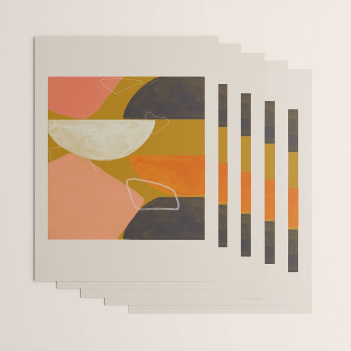 Mid Century Abstract  Wrapping Paper Gallery Image 3