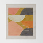 Mid Century Abstract  Throw Blanket Gallery Image 2