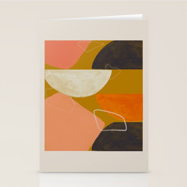 Mid Century Abstract  Stationery Card Gallery Image 2