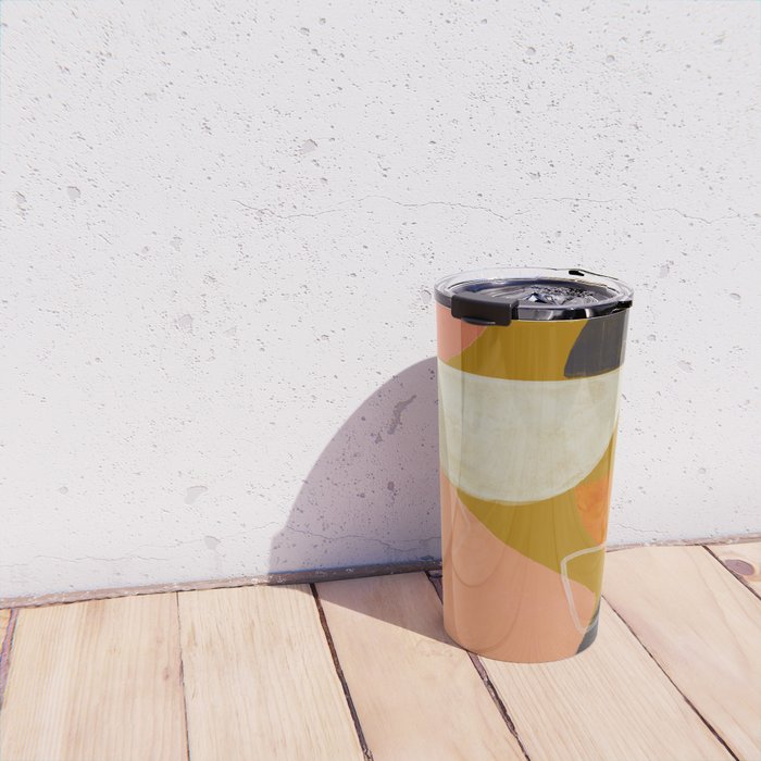 Mid Century Abstract  Travel Mug Gallery Image 4